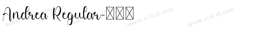 Andrea Regular字体转换
